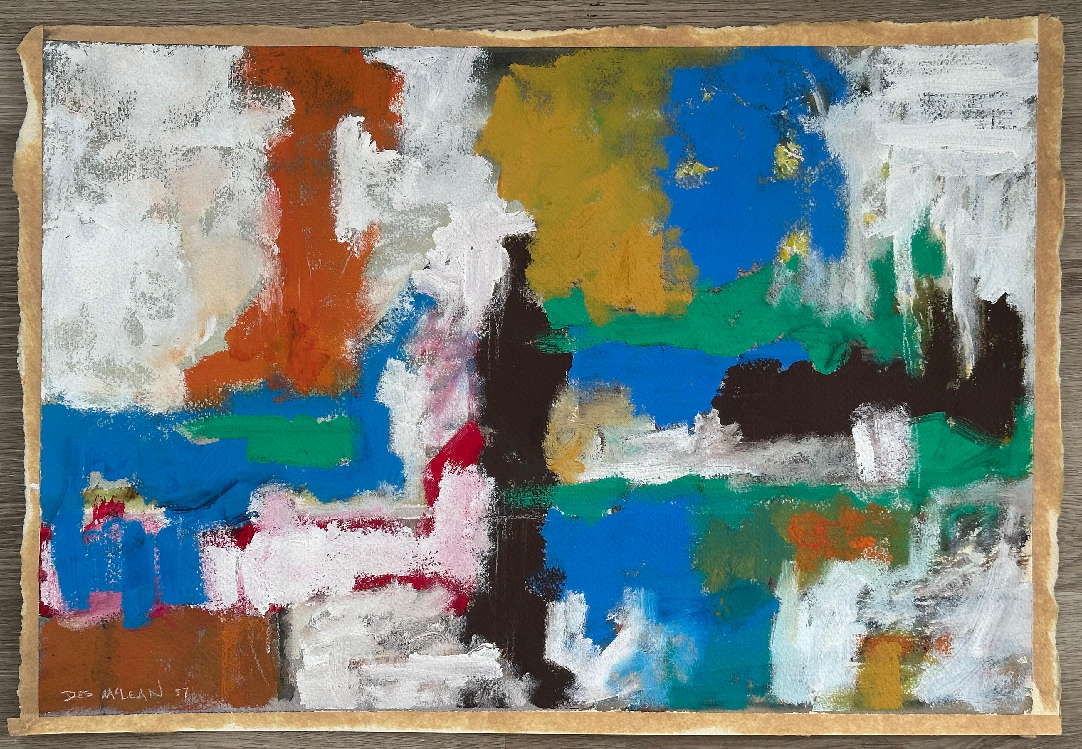 Abstrakt-expressionistisches Gemälde ohne Titel