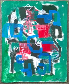 Peinture expressionniste abstraite sans titre