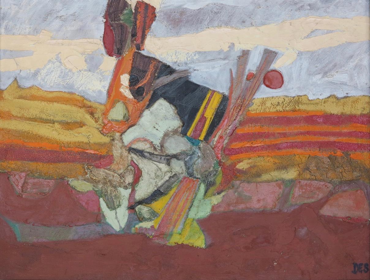 Desmond McLean Abstract Painting - Surrealist Landscape