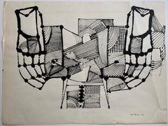 Untitled (abstract expressionist Rorschach paintings)