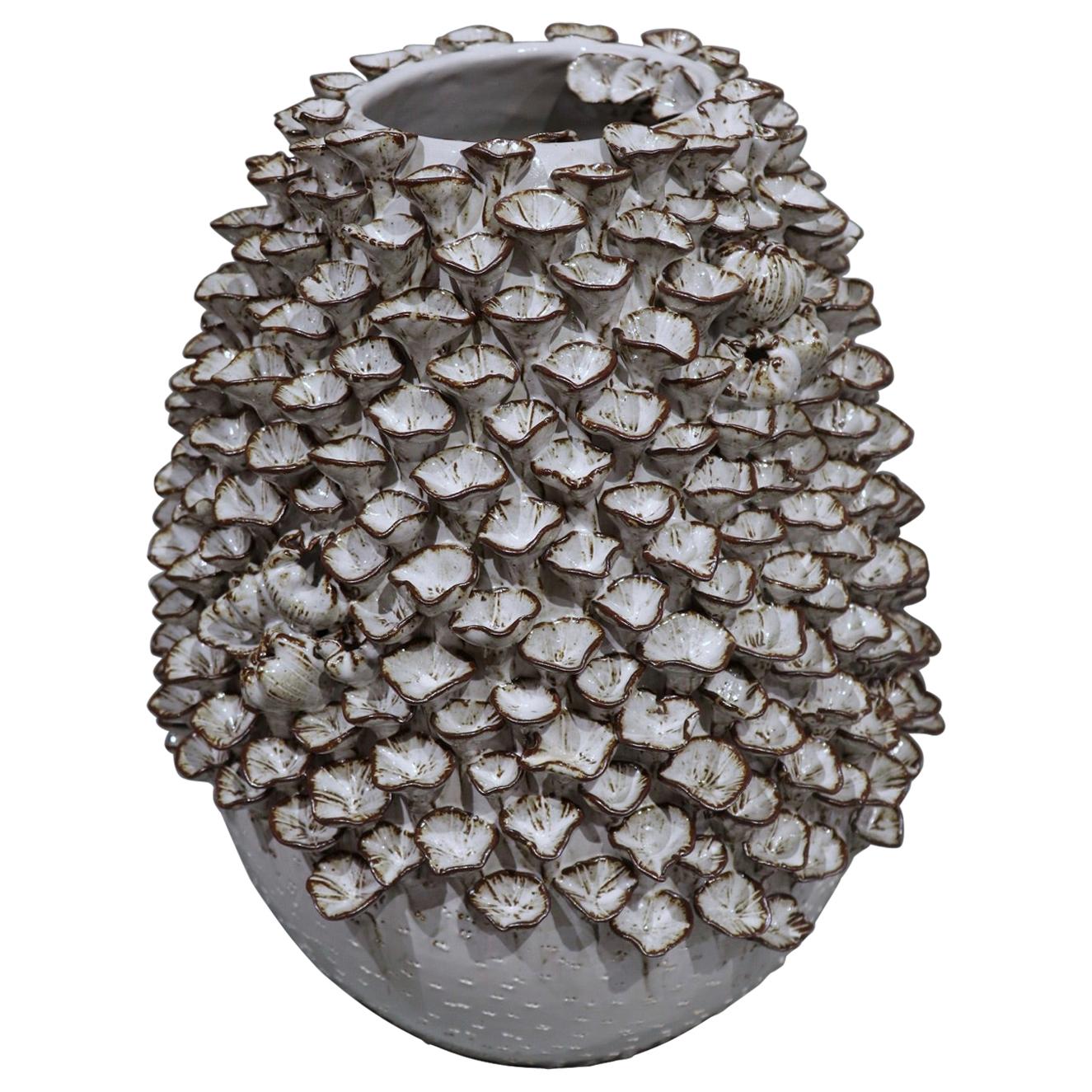 Despots brand mushroom vase, height 39 cm- handmade For Sale