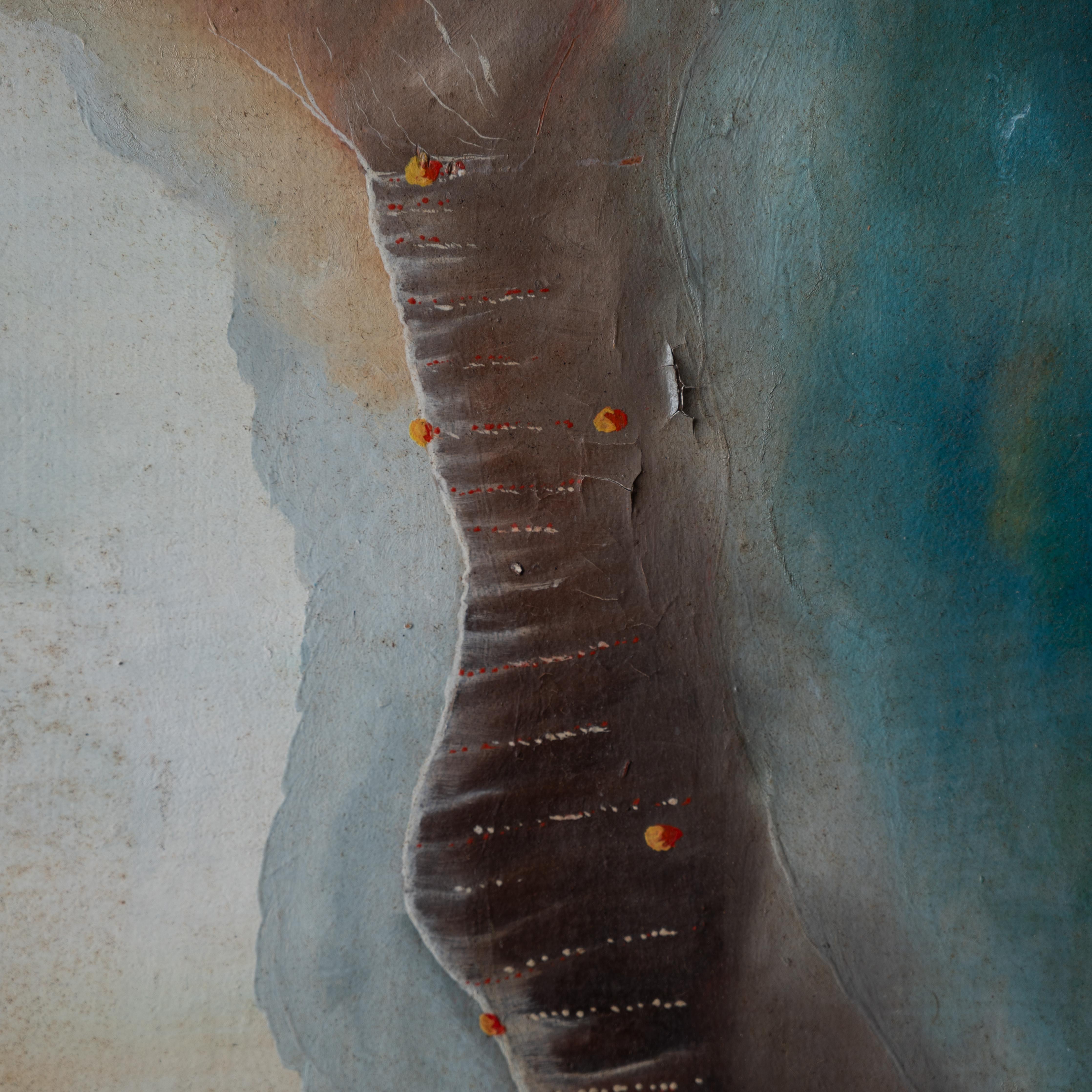 Dessalines dans la douleur - Peinture haïtienne, 1986 en vente 4