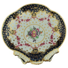Plato de postre, Worcester, hacia 1770
