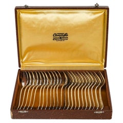 Cubiertos de postre de Christofle, 1950-1960.