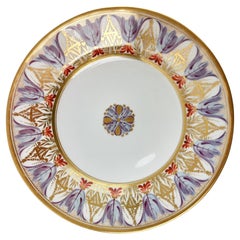 Antique Dessert Plate Bloor Derby, Neoclassical Pattern, 1815-1820 '2'
