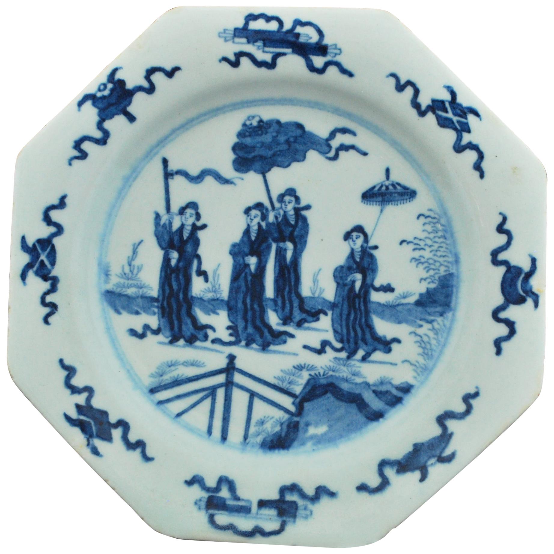 Assiette à dessert, Bow Porcelain Factory, vers 1756 en vente