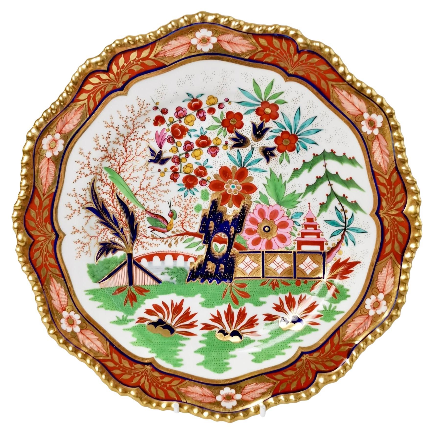 Dessert Plate Flight Barr & Barr, Rich Imari Pattern, Regency ca 1825