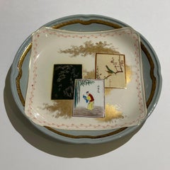 Assiette à dessert, service Kioto, Creil et Montereau, 1878 - 1884