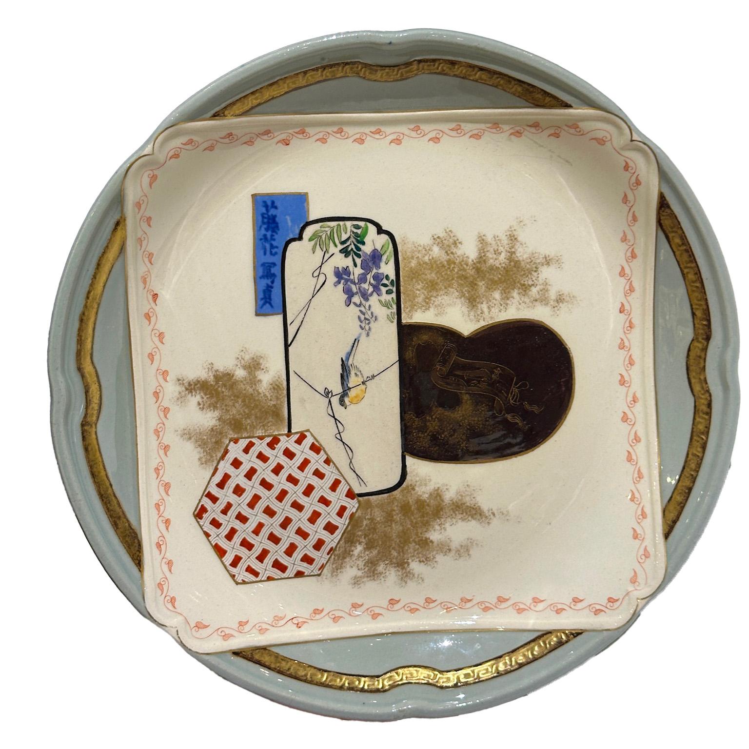 Giapponismo Piatto da dessert, servizio Kioto, Creil et Montereau, 1878 - 1884 in vendita