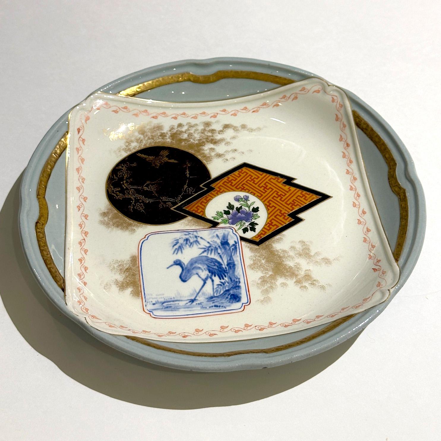 Plato de postre, servicio Kioto, Creil et Montereau, 1878 - 1884 Francés en venta