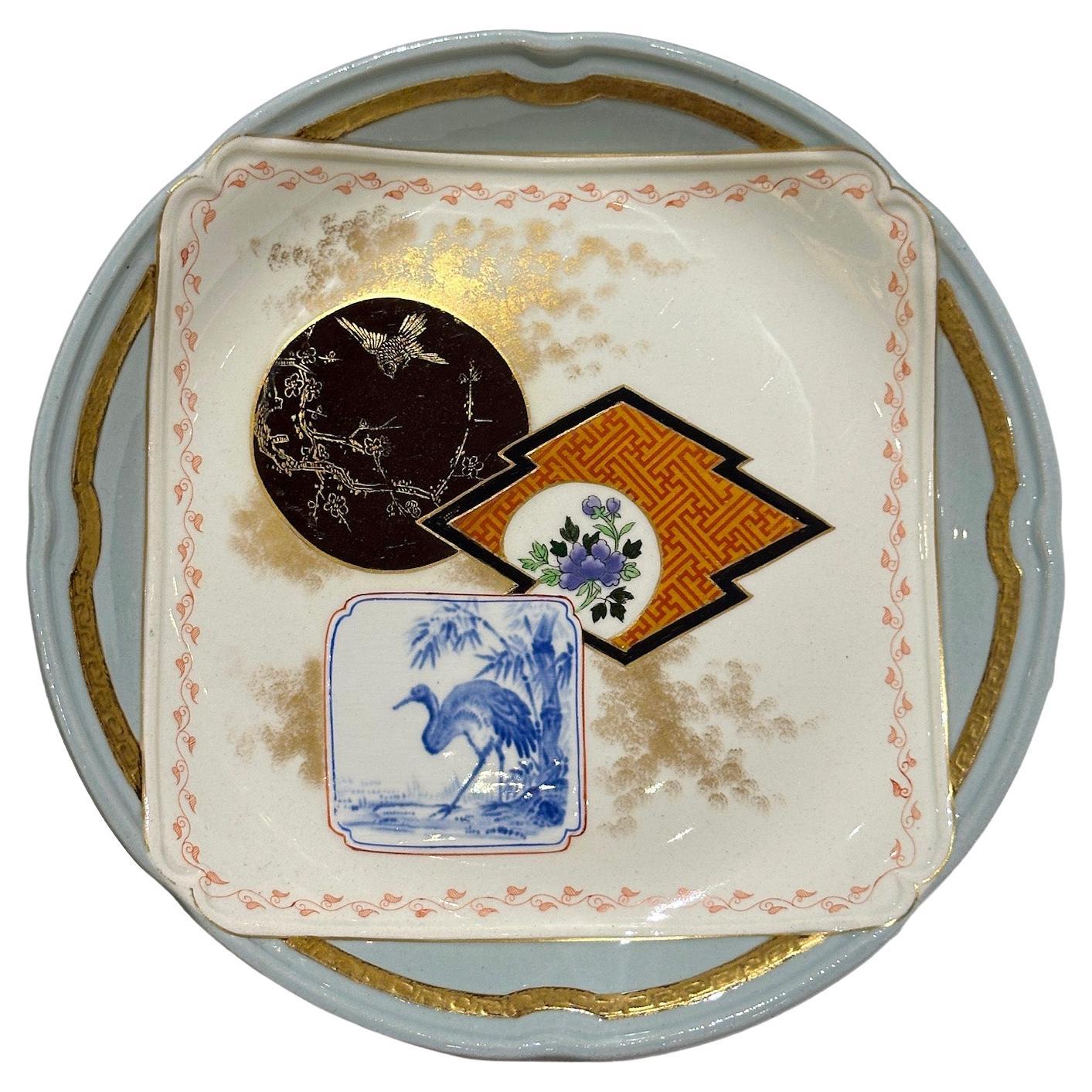 Plato de postre, servicio Kioto, Creil et Montereau, 1878 - 1884 en venta