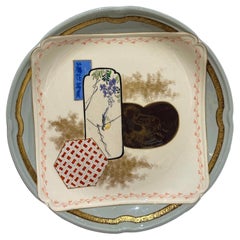 Plato de postre, servicio Kioto, Creil et Montereau, 1878 - 1884