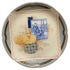 Plato de postre, servicio Kioto, Creil et Montereau, 1878 - 1884