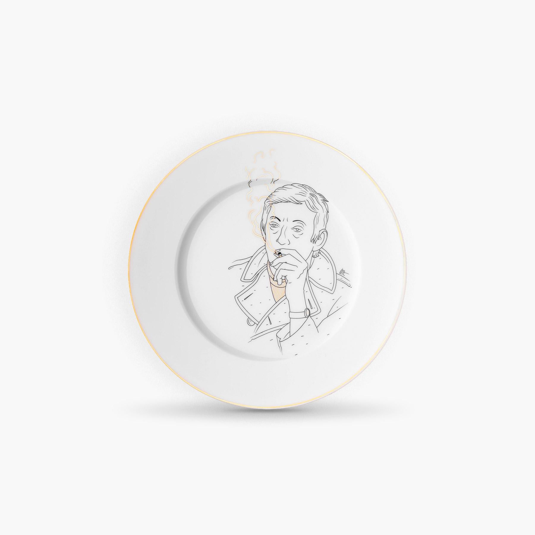 Maison Fragile and the Parisian Jean-Michel Tixier artist illustrator have joined together to create a collection tribute to these men and women, key figures of history, who have made Paris is Paris.

Porcelaine of Limoges extra fine.
Serigraphy