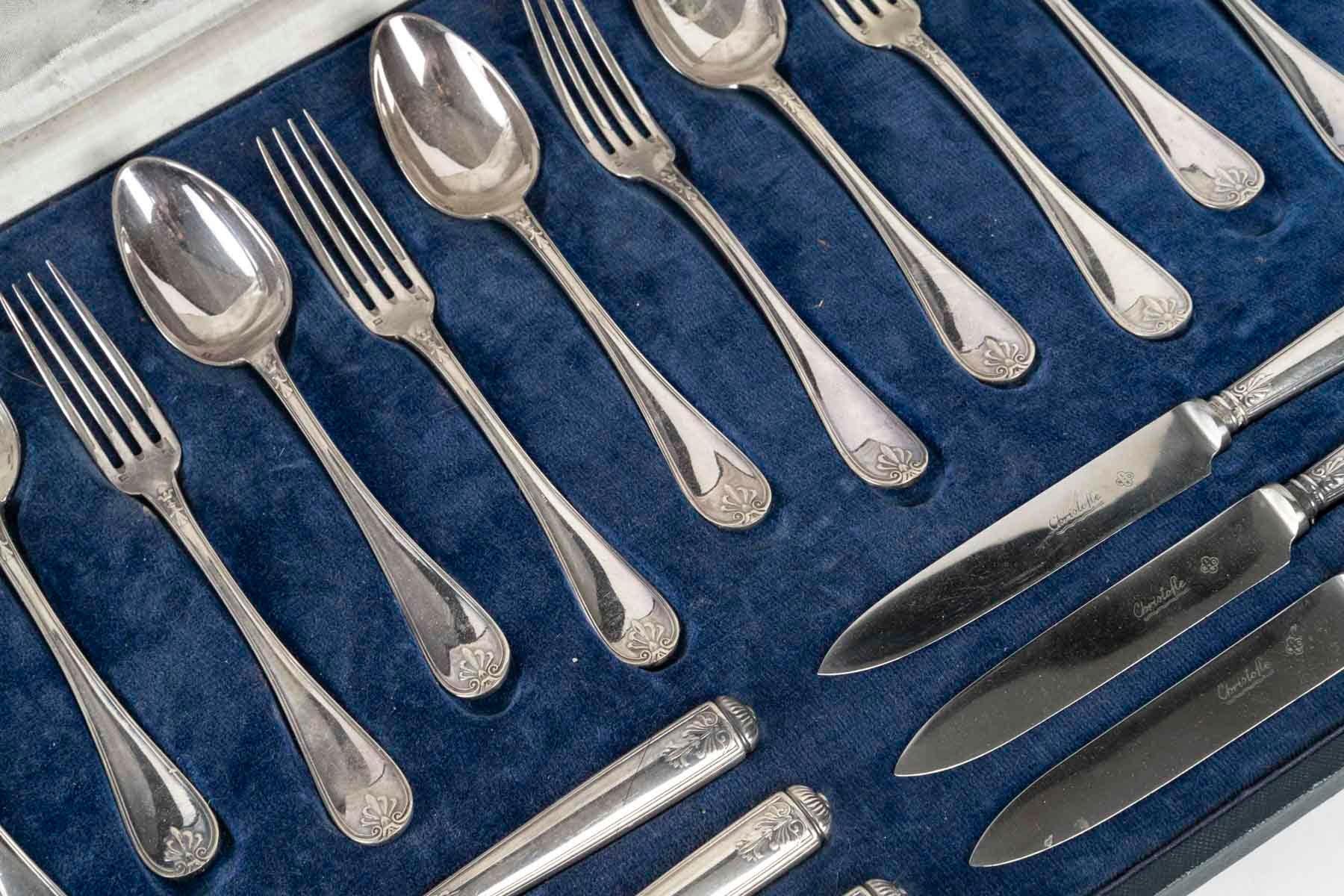 Français Service à dessert de Christofle, XIXe siècle, période Napoléon III. en vente