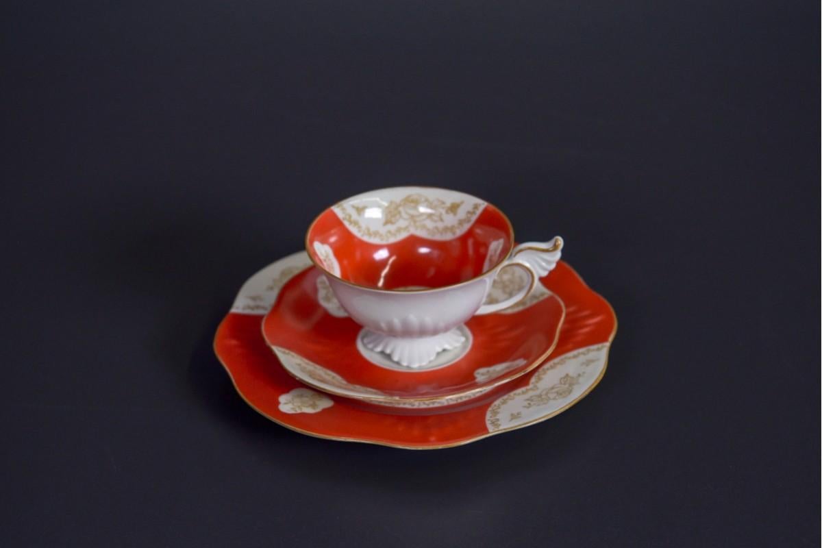 20th Century Dessert Set, Cup and Saucer and Plate, Tillowitz Epos