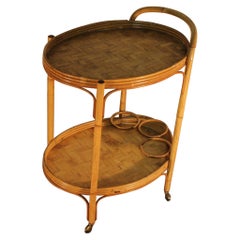 Mesa de postre, ratán, 1970