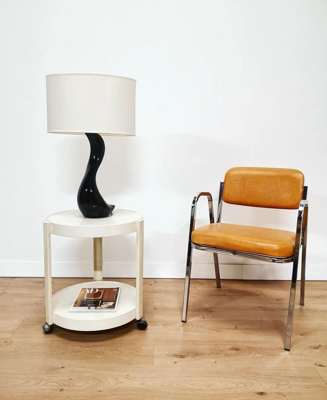 French Desserte space age par Giotto Stoppino pour Kastilia Design