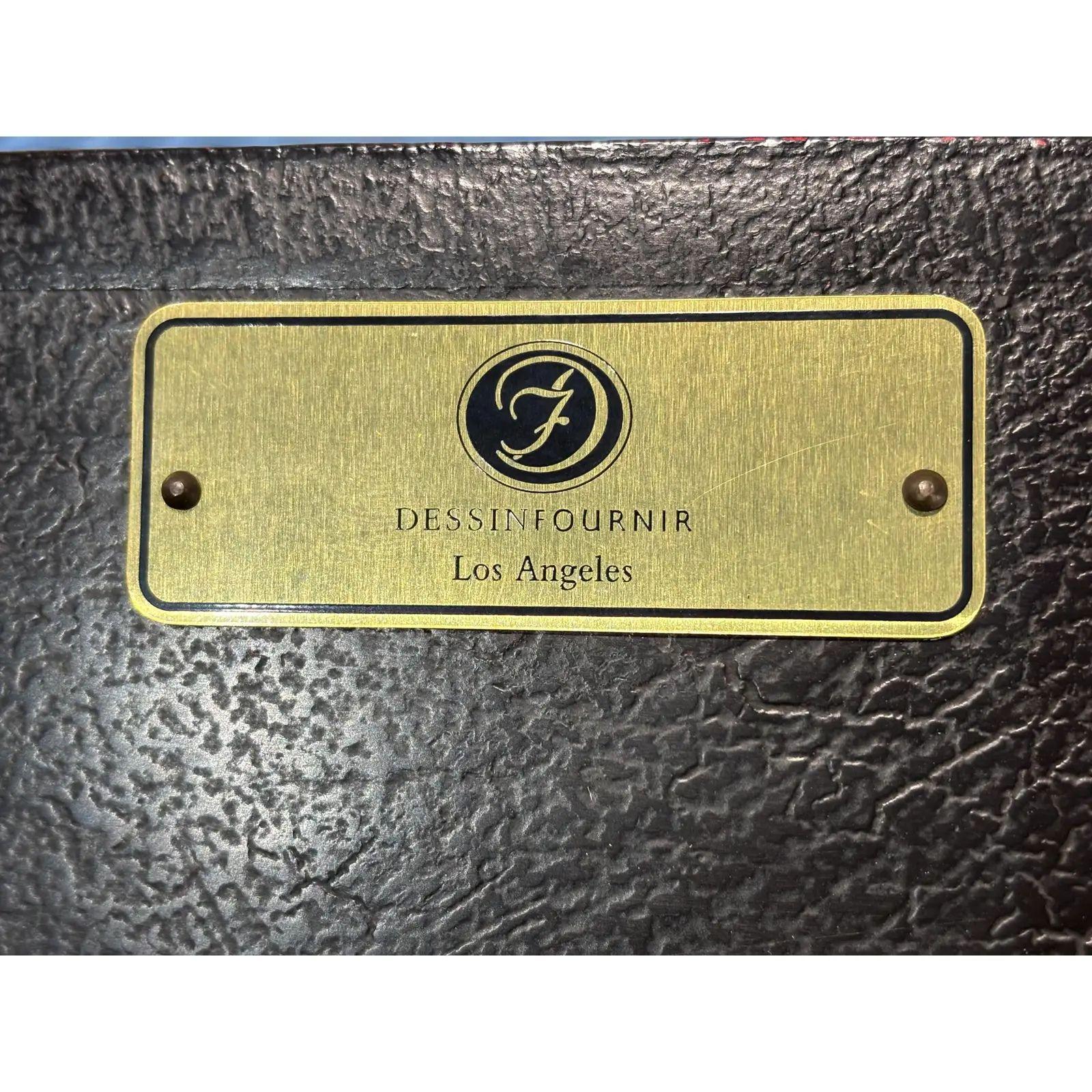 Dessin Fournir Hollywood Regency Chinoiserie Ebonisiert und Gold vergoldet Teetisch im Angebot 3