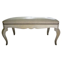 Dessin-Fournir Louis XV Style Painted Bench