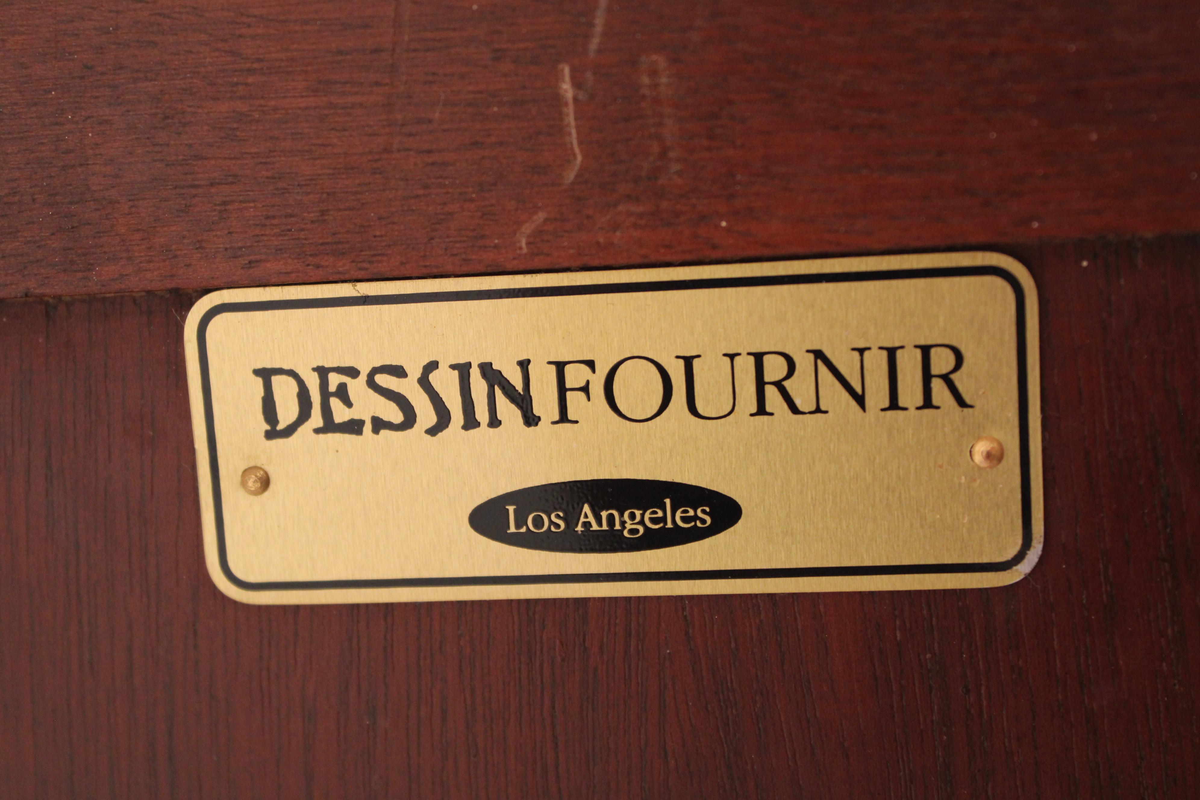 Dessin Fournir Mahogany Cylinder Cabinet / Occasional Table For Sale 5