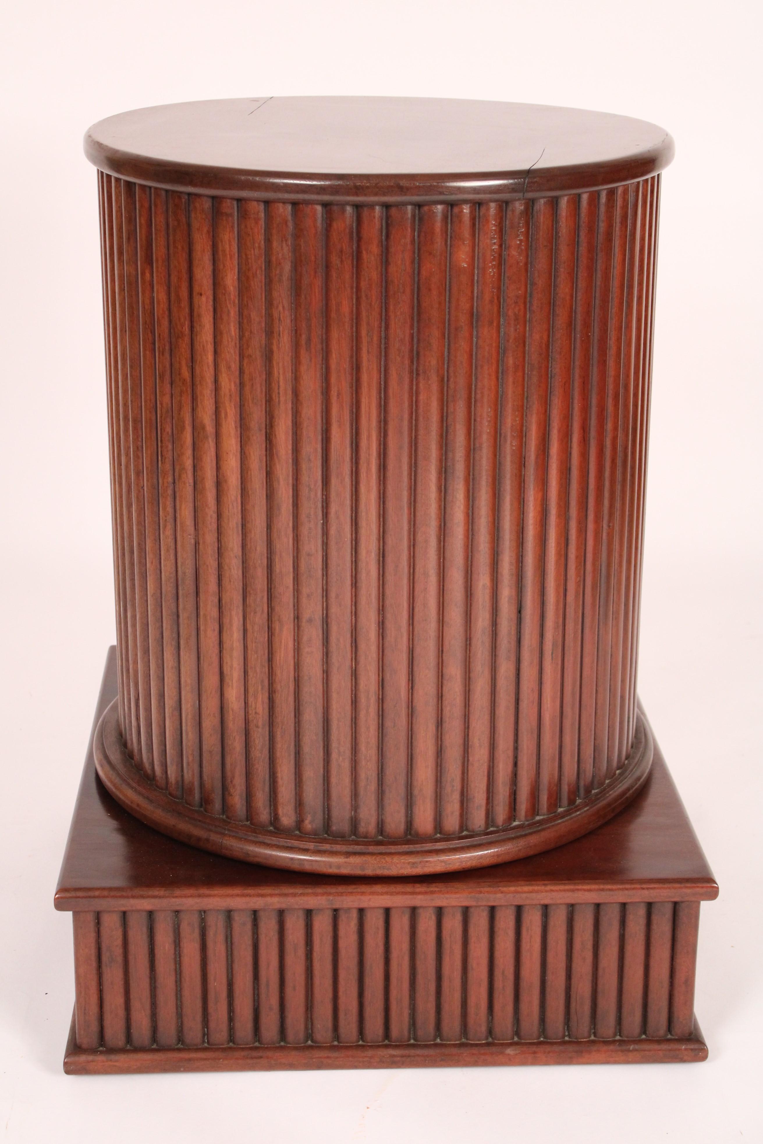 20th Century Dessin Fournir Mahogany Cylinder Cabinet / Occasional Table For Sale