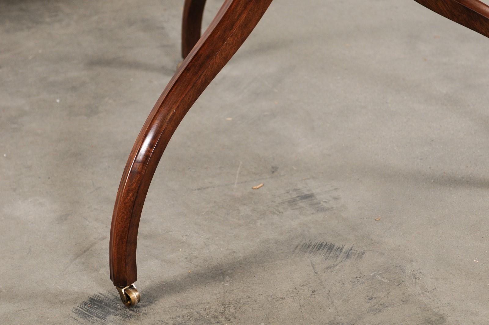 Dessin Fournir Regency Style Walnut Table 4