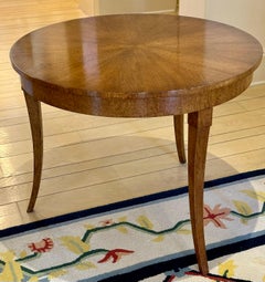 Dessin Fournir Round Burlwood Side Table