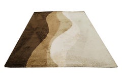 Desso Attr. "Wave" Long-Pile Rya Rug, Nertherlands 1970s