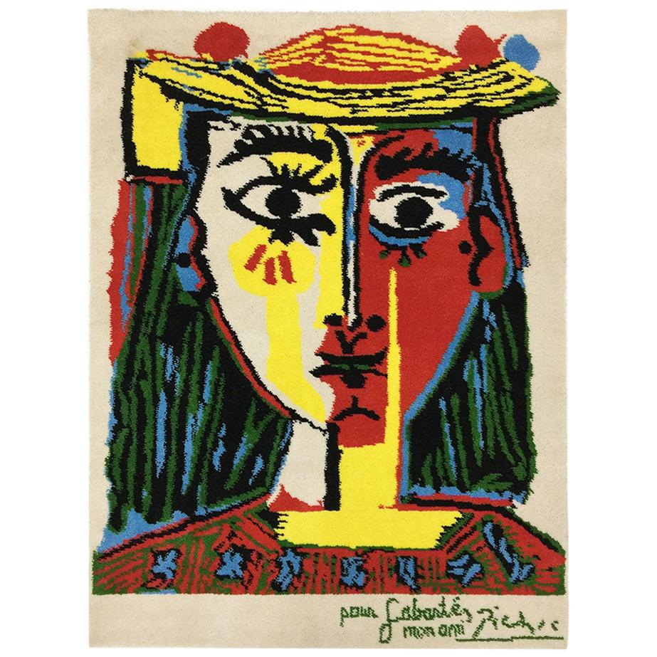 Desso Tapestry, Portrait de femme au chapeau, limited edition 095/500