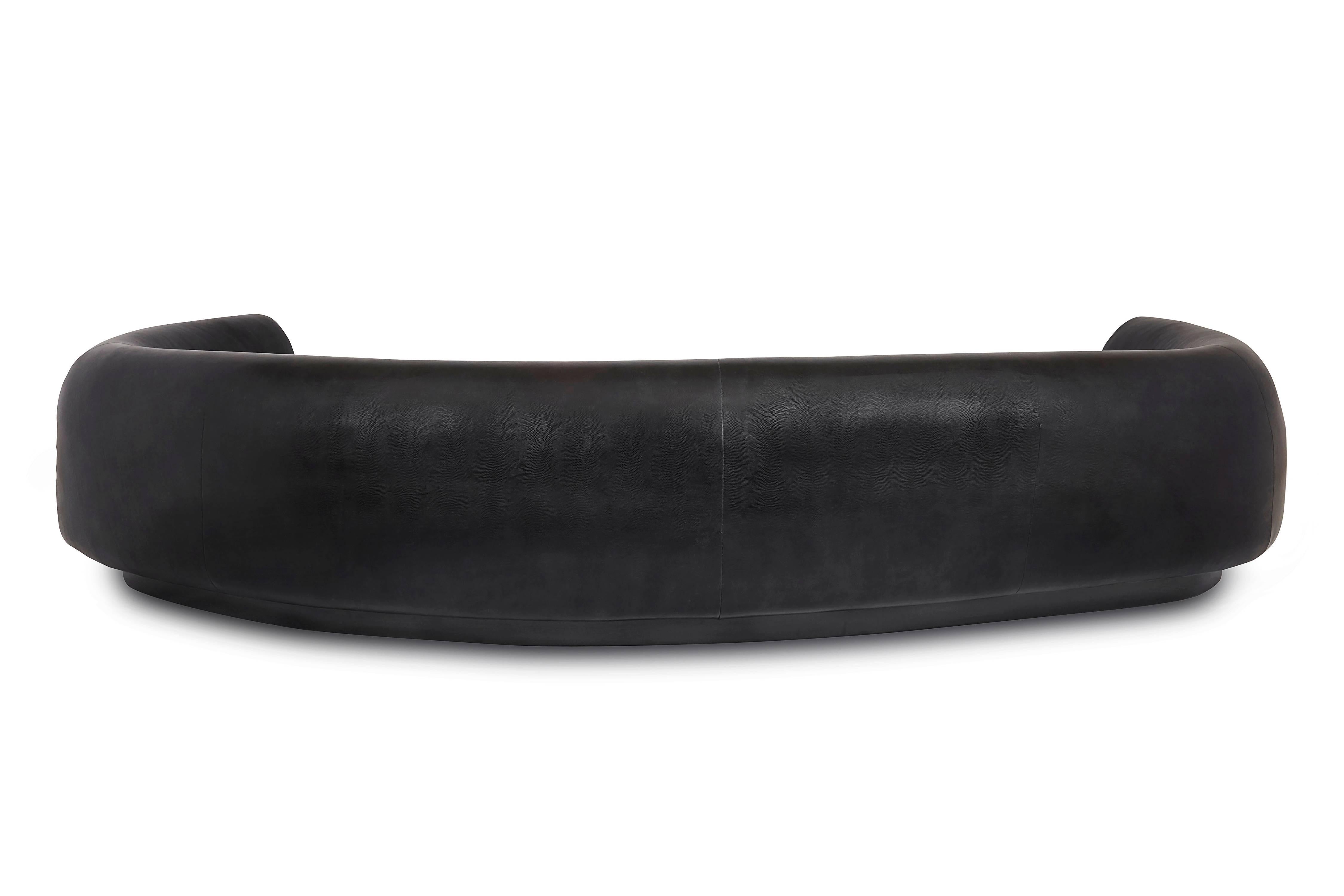 American Destino Sofa Black Curved Tight seat For Sale