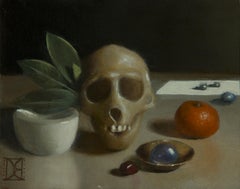"Monkeys and Stones" (2023) By Destiny Bowman, Original Oil Still-Life Painting