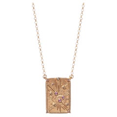Destiny Halskette in 14K Gold, Saphiren & Diamanten von Anastassia Sel Schmuck