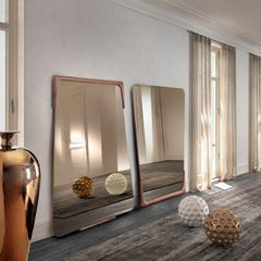 Destiny Mirror with Solid Canaletto Walnut Frame by Marco Corti