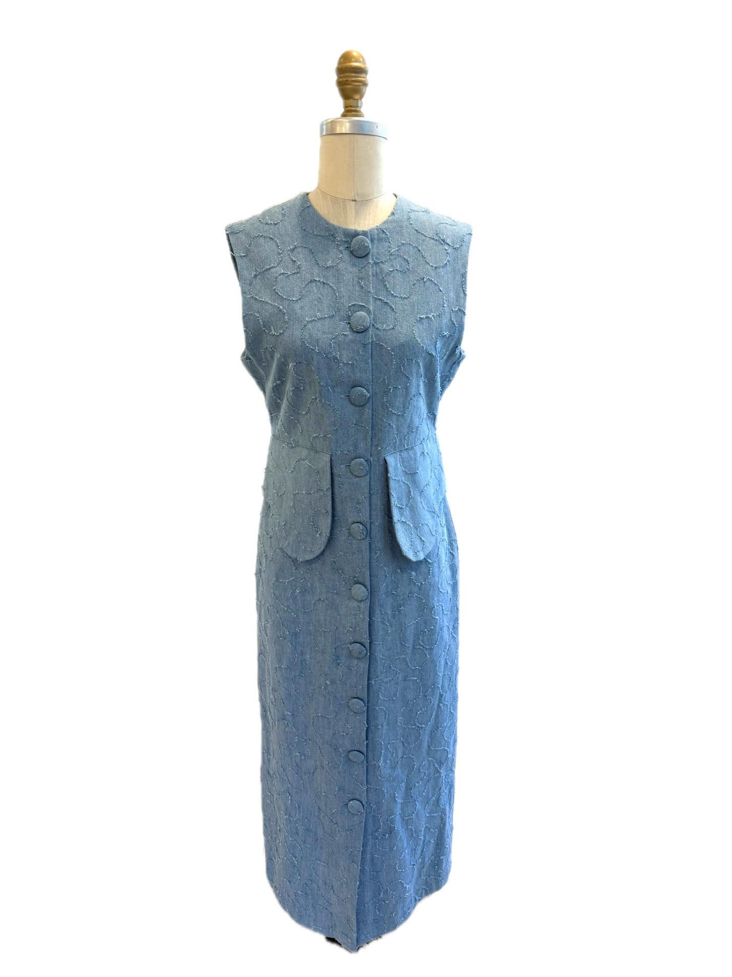 D'ESTRÉE Robe Midi Printemps Eté 2022 Taille XS en vente 1