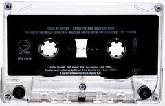 30x50 Guns N' Roses Appetite for Destruction Tape Cassette non signé