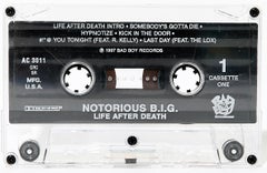 30x50 NOTORIOUS B.I.G. «LIFE AFTER DEATH » Cassette Photographie Pop Art Signé