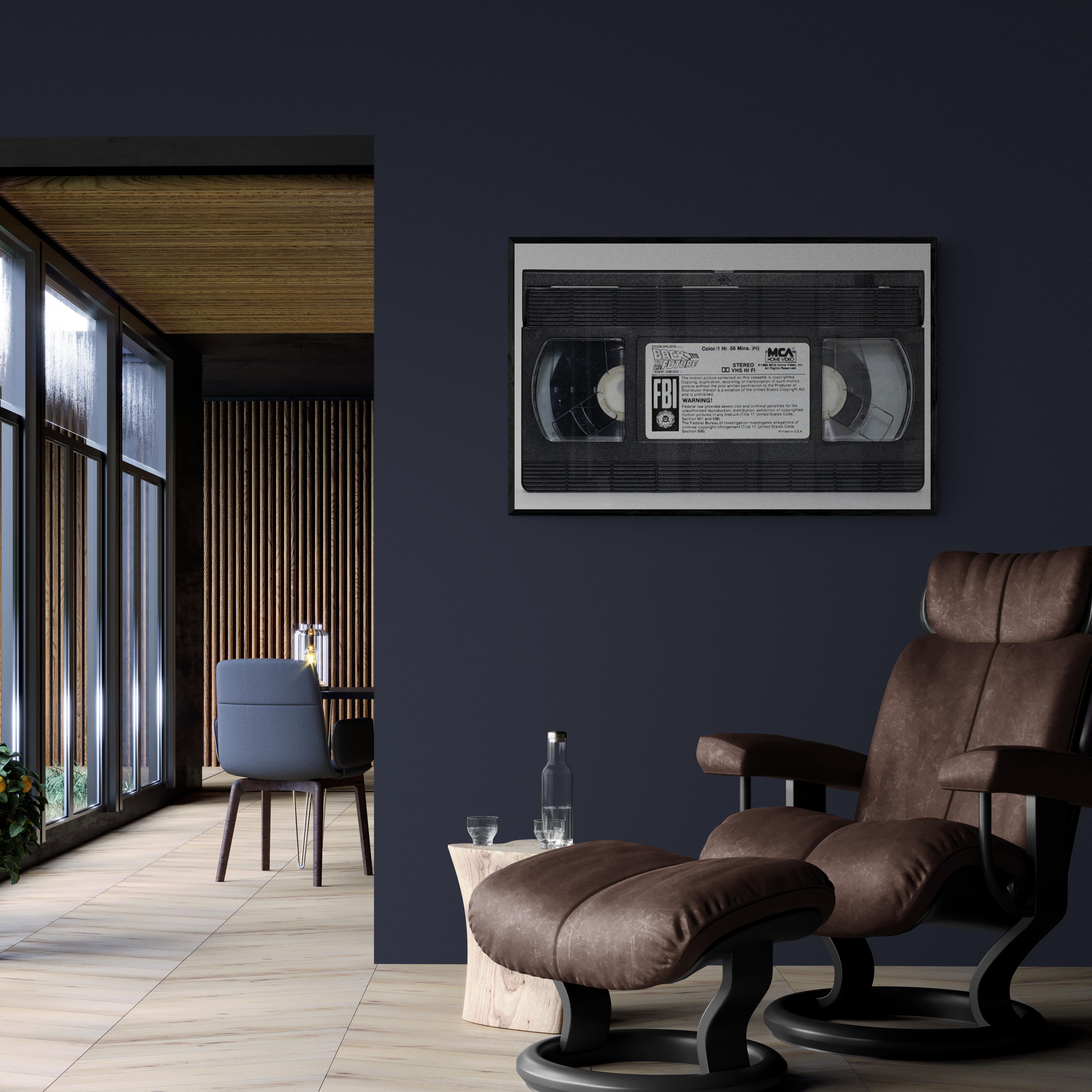36x48  „Back to the Future“ VHS-Fotofotografie, Pop Art  Fine Art Print Signiert im Angebot 2