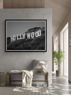 36x48 " Hollywood Sign" Photomosaic Pop Fine Art Photography Signed