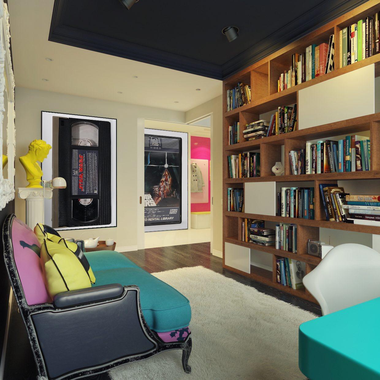 Photographie photo 36x48 « Star Wars » VHS Pop Art de Destro non signée en vente 2