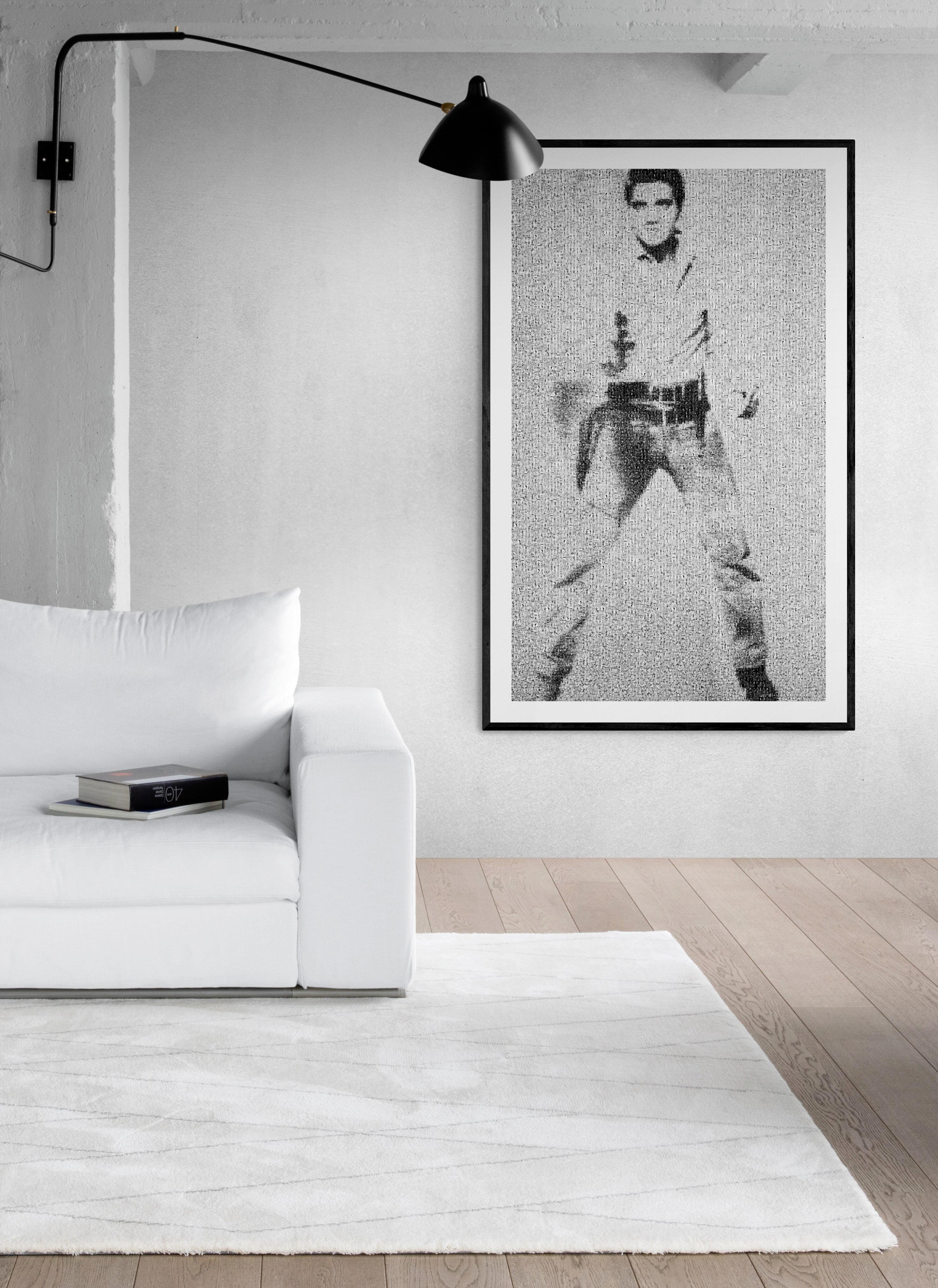 40x28 „ Elvis von Warhol“ Fotomosaik- Pop- Fine Art-Fotografie, unsigniert (Amerikanische Moderne), Print, von Destro