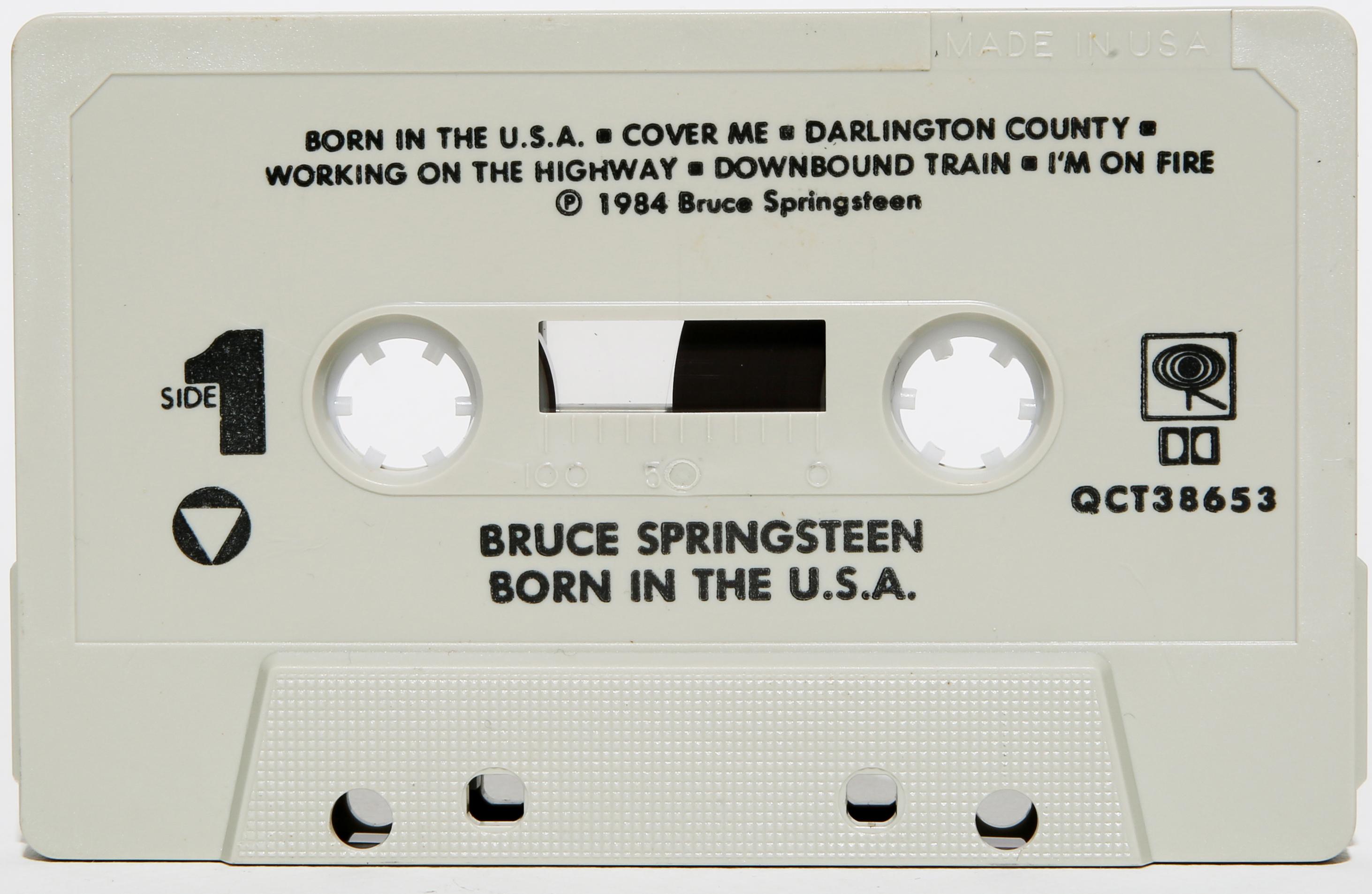Impression Cassette d'art BRUCE SPRINGSTEEN «BORN IN THE USA », 40x60 