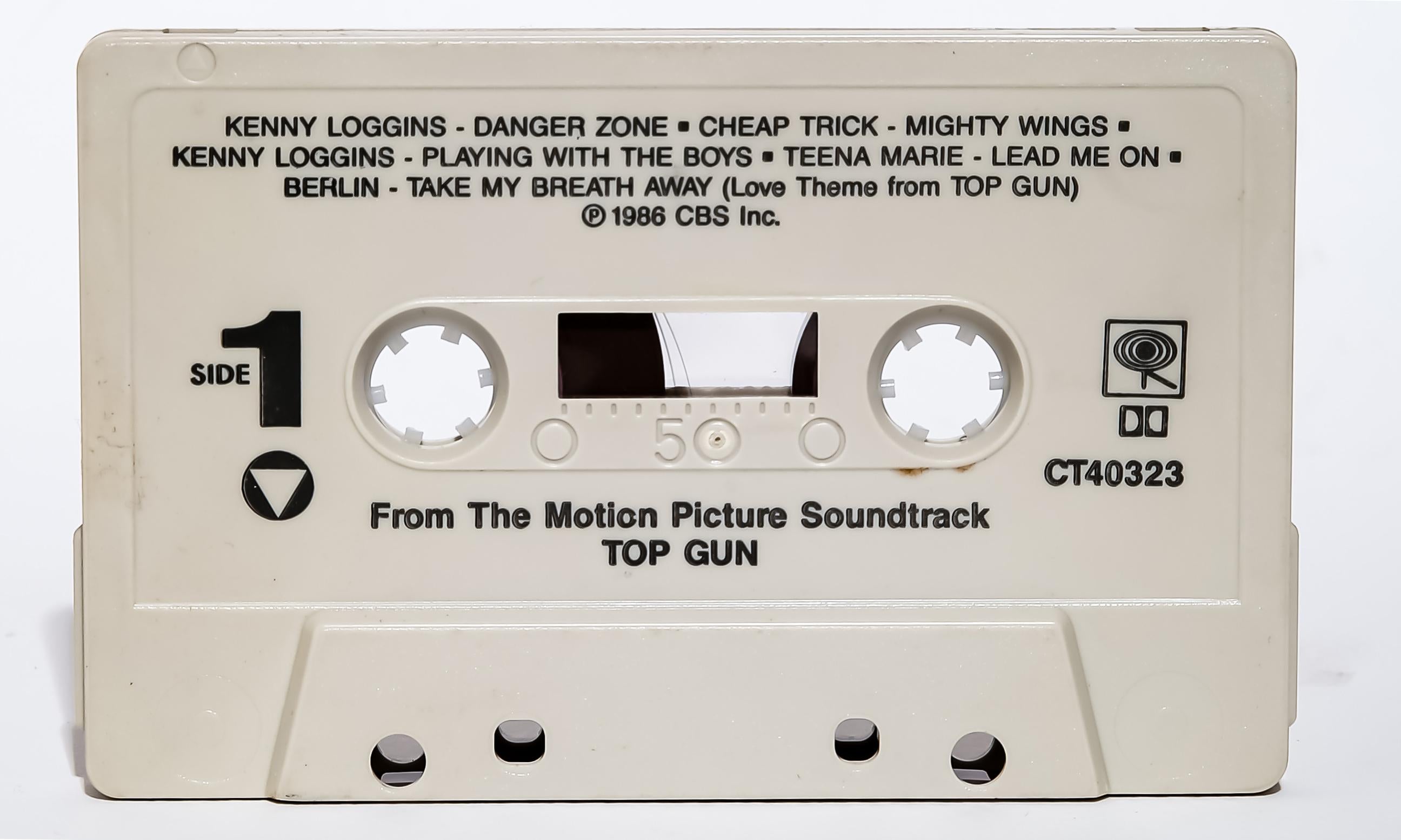40x60 TOP GUN Soundtrack Cassette Tape Photography Pop Art Photograph Signed