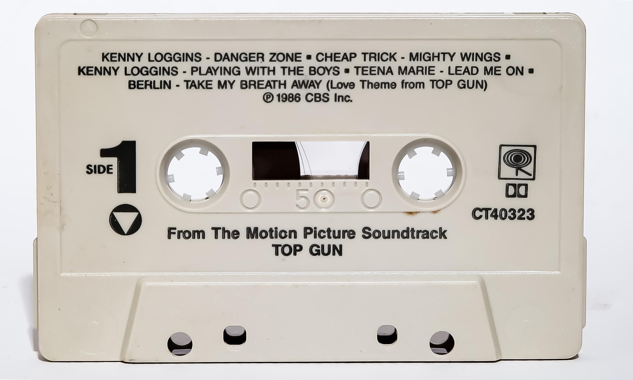 40x60 TOP GUN Soundtrack Cassette Tape Photographie Pop Art Photographie Non Signée