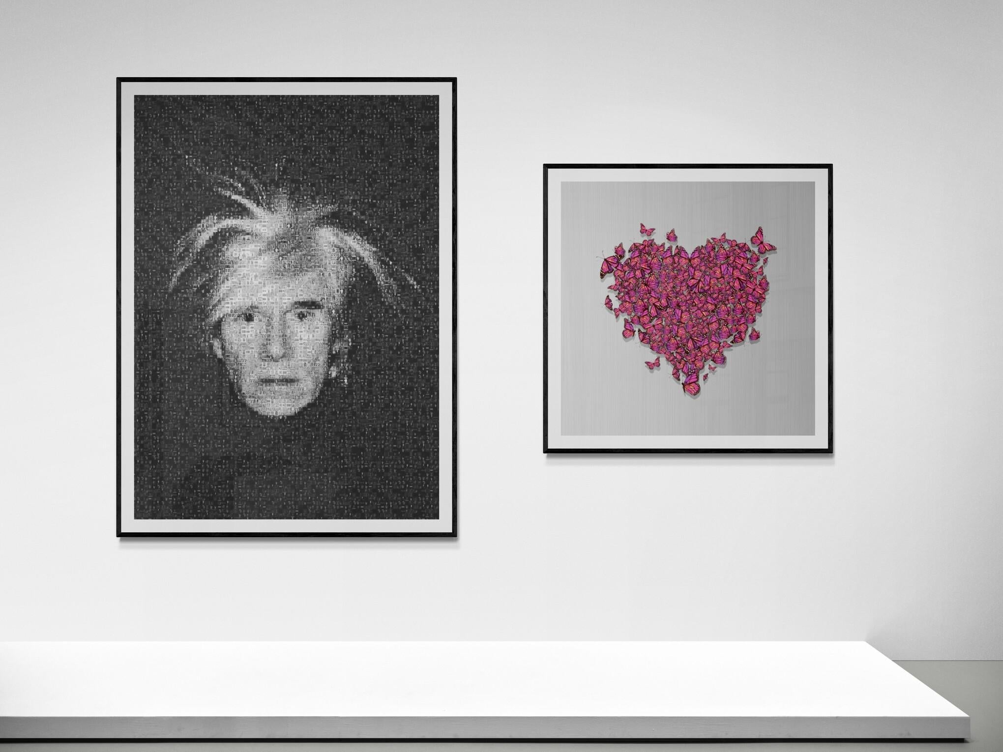 50x40  „ Andy Warhol“ Fotomosaik- Pop- Fine Art-Fotografiefotografiefotografie – Print von Destro