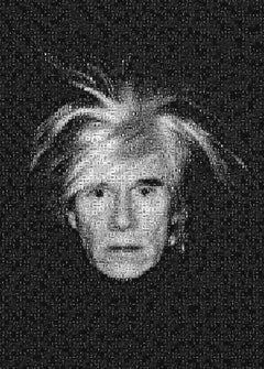 50x40 " Andy Warhol" Fotomosaico Pop Fotografia Fine Art Fotografia