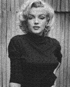 50x40 „ Marilyn Monroe“ Fotomosaik Pop-Fotografiefotografiefotografie