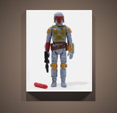 60x45 Rakete in die Boba Fett-Star Wars, Empire Strikes Back, Jedi, unsigniert