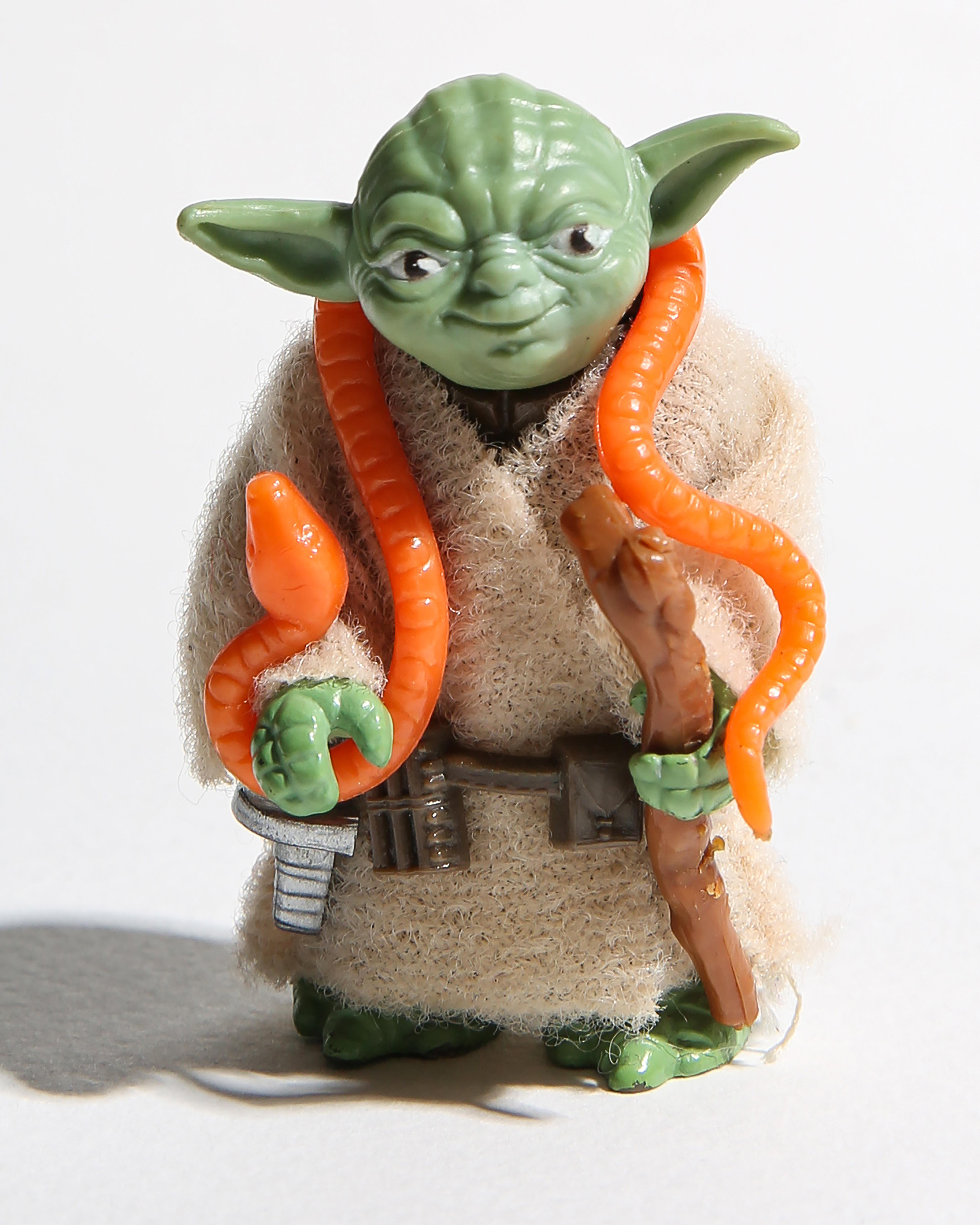 Il s'agit d'une impression pop art du jouet original Yoda de Kenner 
