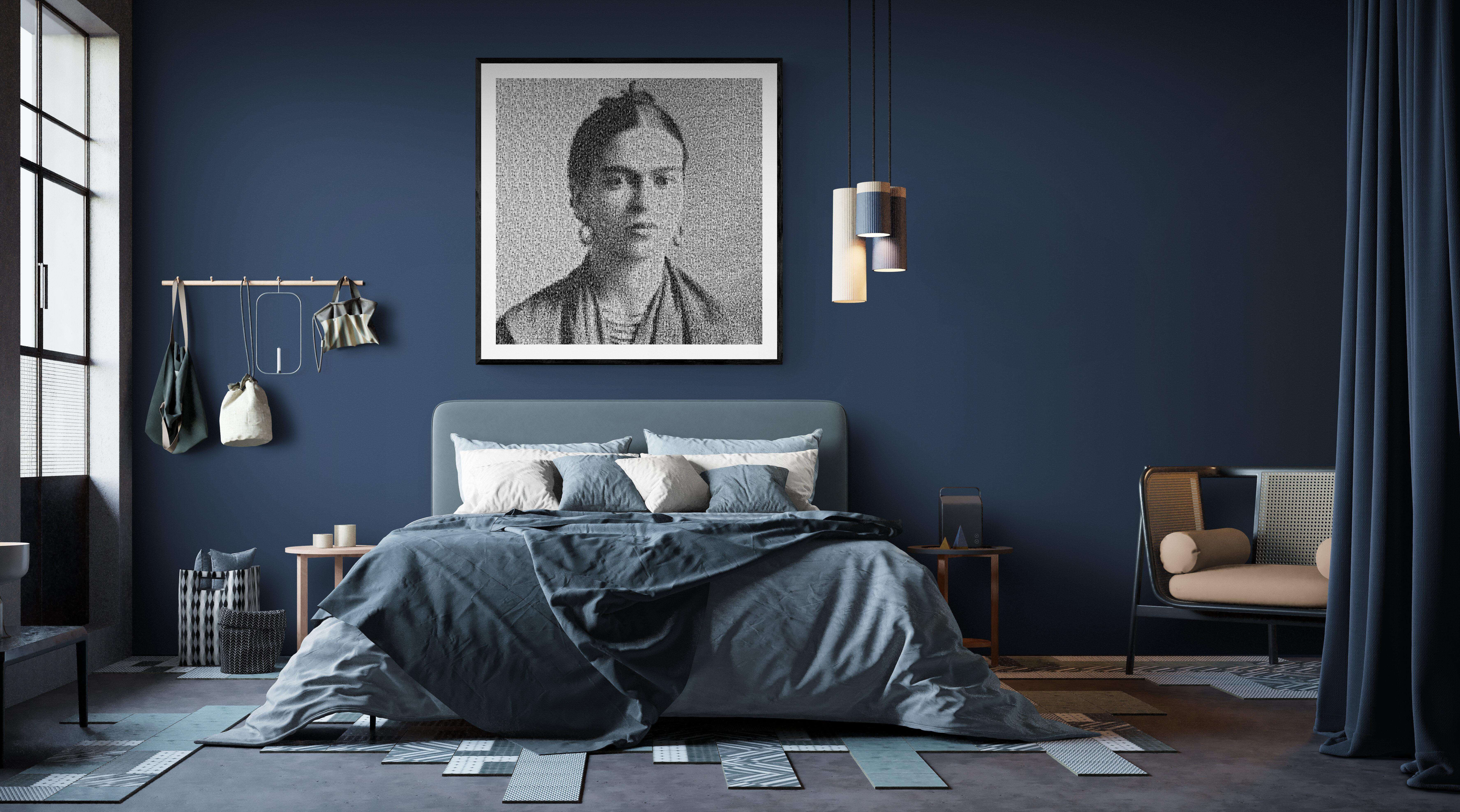 „60x50“ FRIDA KAHLO Fotomosaik Pop Art Archivalische Kunstfotografie Signiert 1